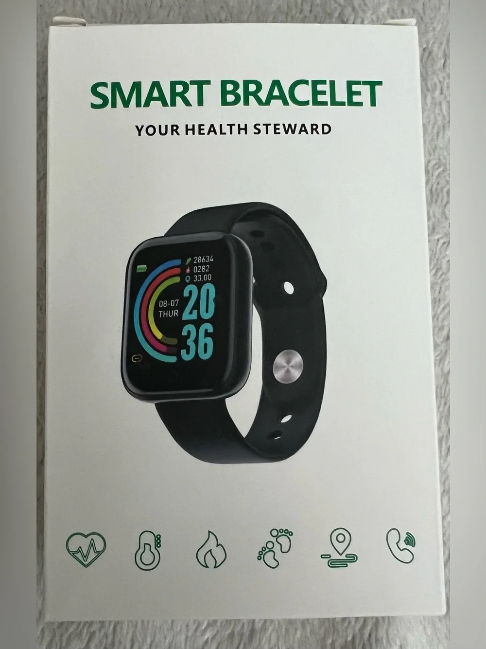 NIB Smart Bracelet Fitness Tracker - Black